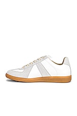 Maison Margiela Replica Sneakers in Dirty White, view 5, click to view large image.