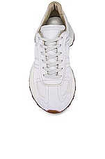 Maison Margiela Nylon Sneakers in White, view 4, click to view large image.