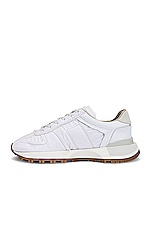Maison Margiela Nylon Sneakers in White, view 5, click to view large image.