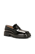 Maison Margiela Tabi County Loafer in Black, view 2, click to view large image.