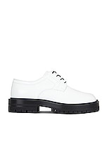 Maison Margiela Tabi Country Derby Lace-up in White & Black, view 1, click to view large image.