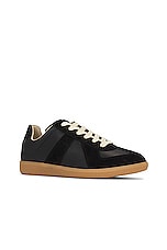 Maison Margiela Replica Sneakers in Black, view 2, click to view large image.