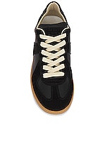 Maison Margiela Replica Sneakers in Black, view 4, click to view large image.