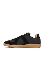 Maison Margiela Replica Sneakers in Black, view 5, click to view large image.