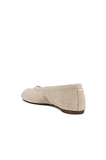 Maison Margiela Tabi Ballerina Flat in Natural, view 3, click to view large image.