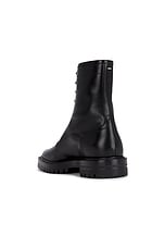 Maison Margiela Tabi County Combat Boot in Black, view 3, click to view large image.