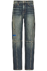 Mimchik Unisex Denim Maria Jean in Og Wash, view 1, click to view large image.