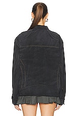 Mimchik Denim Tall Boy Jacket in Vintage Black, view 4, click to view large image.