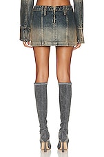Mimchik Denim Mini Skirt in Og Wash, view 3, click to view large image.
