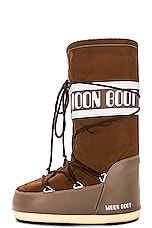 MOON BOOT Icon Nylon Boot in Shitake, view 5, click to view large image.