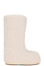 MOON BOOT Icon Faux Fur Boot in Cream, view 1, click to view large image.