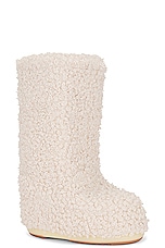 MOON BOOT Icon Faux Fur Boot in Cream, view 2, click to view large image.