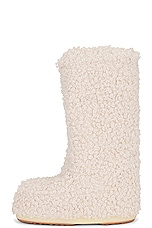 MOON BOOT Icon Faux Fur Boot in Cream, view 5, click to view large image.