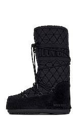 MOON BOOT Icon Quilted Boot in Black, view 5, click to view large image.