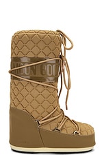 MOON BOOT Icon Quilt Boot in Caramel | FWRD