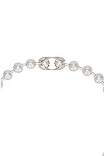 Martine Ali 925 Bulky Ball Choker in Silver, view 3, click to view large image.
