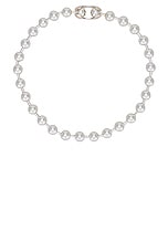 Martine Ali 925 Bulky Ball Choker in Silver, view 1, click to view large image.