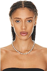Martine Ali 925 Bulky Ball Choker in Silver, view 2, click to view large image.