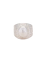 Martine Ali Champion Ring in Silver, view 1, click to view large image.