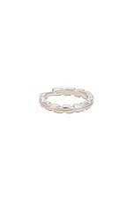 Martine Ali Stacking Groove Ring in Silver, view 1, click to view large image.