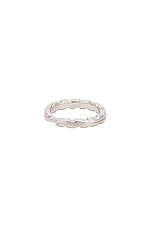 Martine Ali Stacking Groove Ring in Silver, view 2, click to view large image.