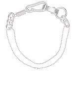 Martine Ali Hank Hardware Choker in Silver, view 1, click to view large image.