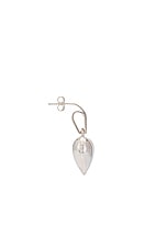 Martine Ali Heart Bale Earring in Silver, view 2, click to view large image.