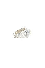 Martine Ali 925 Silver Mother Of Pearl Champion Ring in Silver, view 2, click to view large image.