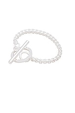 Martine Ali Silver Coated Oda Baby Boxer Bracelet in Silver, view 1, click to view large image.