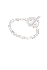 Martine Ali Silver Coated Oda Baby Boxer Bracelet in Silver, view 2, click to view large image.