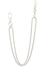 Martine Ali Silver Coated Ondesa Chain in Silver, view 3, click to view large image.