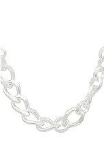 Martine Ali Silver Coated Yurel Necklace in Silver, view 2, click to view large image.