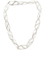 Martine Ali Silver Coated Bias Necklace in Silver, view 1, click to view large image.