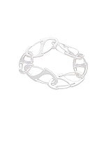Martine Ali Silver Coated Bias Bracelet in Silver, view 1, click to view large image.