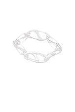Martine Ali Silver Coated Bias Bracelet in Silver, view 2, click to view large image.
