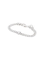 Martine Ali 925 Silver Stone Thin Link Bracelet in Silver, view 1, click to view large image.