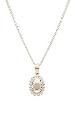 Martine Ali 925 Silver Henri Stone Necklace in Silver, view 2, click to view large image.