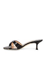 Manolo Blahnik Calla 50 Mule in Black Snake, view 5, click to view large image.