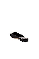 Manolo Blahnik Maysale 10 Jewel Mule in Black, view 4, click to view large image.