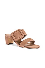 Manolo Blahnik Titubanew Sandal in Dark Nude, view 2, click to view large image.
