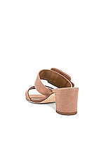 Manolo Blahnik Titubanew Sandal in Dark Nude, view 3, click to view large image.