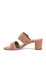 Manolo Blahnik Titubanew Sandal in Dark Nude, view 5, click to view large image.