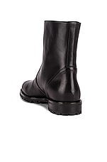 Manolo Blahnik Motosa 30 Boot in Black, view 3, click to view large image.