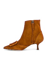 Manolo Blahnik Baylow 50 Boot in Brown, view 5, click to view large image.