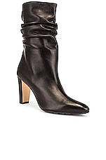 Manolo Blahnik Calasso 90 Boot in Black, view 2, click to view large image.
