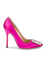 Manolo Blahnik Hangisi 115 Pump in Purple, view 1, click to view large image.