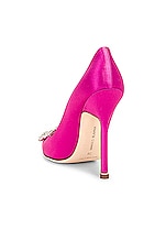 Manolo Blahnik Hangisi 115 Pump in Purple, view 3, click to view large image.