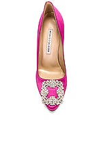 Manolo Blahnik Hangisi 115 Pump in Purple, view 4, click to view large image.