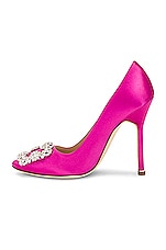 Manolo Blahnik Hangisi 115 Pump in Purple, view 5, click to view large image.