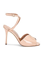 Manolo Blahnik Hourani 105 Patent Pump in Nude, view 1, click to view large image.